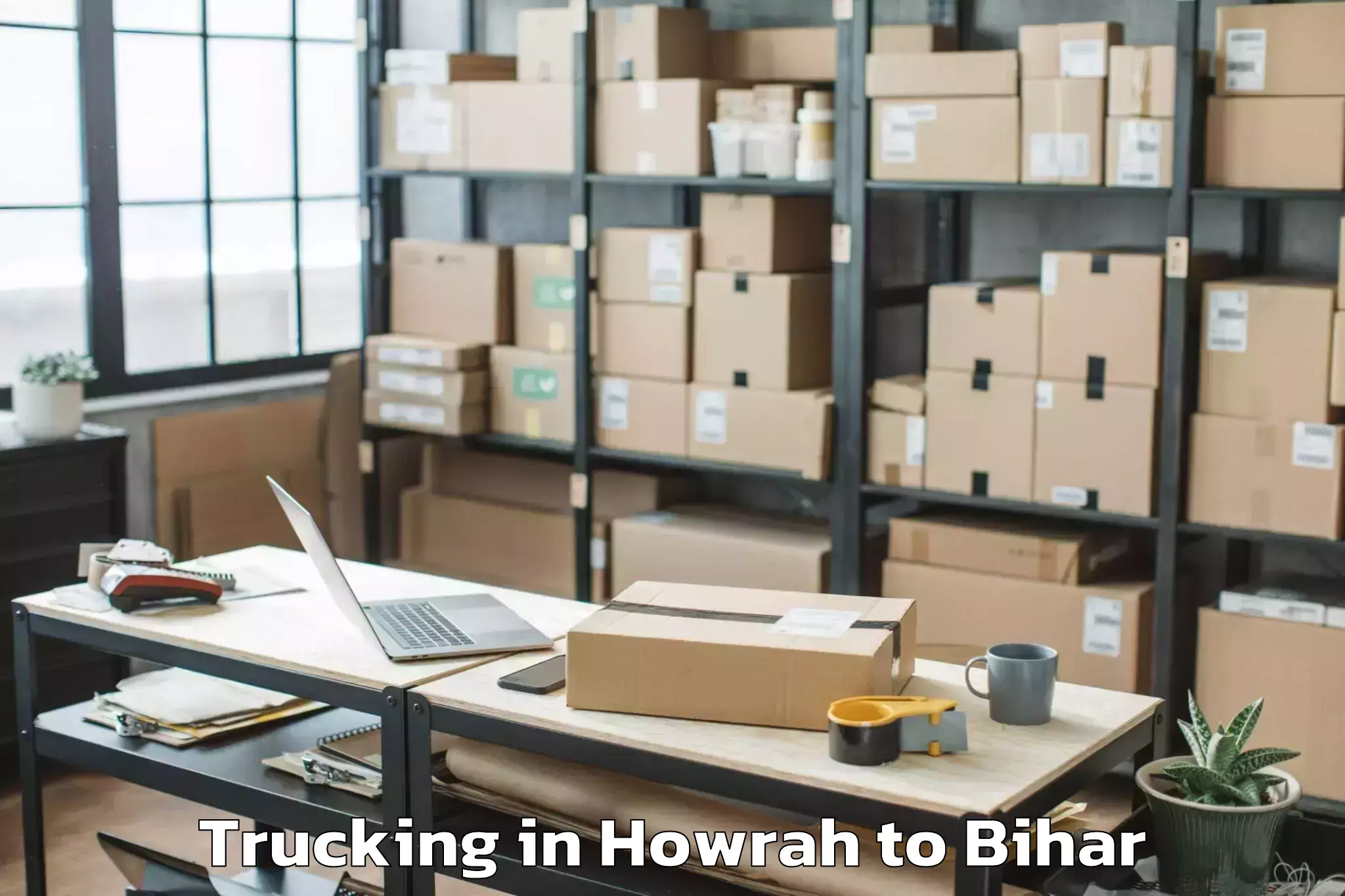 Book Howrah to Charpokhari Trucking Online